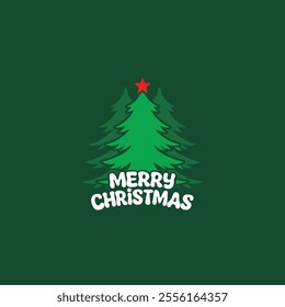 Christmas tree Logo vector image
