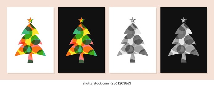 Christmas tree lowpoly art colorful style vector template. Christmas tree polygonal design. Christmas, holiday, greeting card, decoration, vector, ornaments.