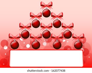 Christmas tree made of balls