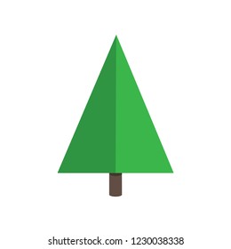 Christmas tree made from gift boxes icon sign vector illustration. Symbol of family xmas holiday celebration isolated on white background.  Simple shape for holyday. Merry christmas, happy new year.