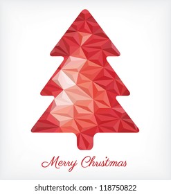 Christmas Tree Made of Small Triangles