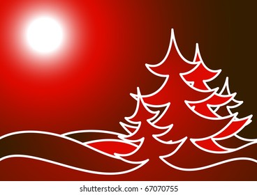 Árbol de Navidad hecho de copos de nieve