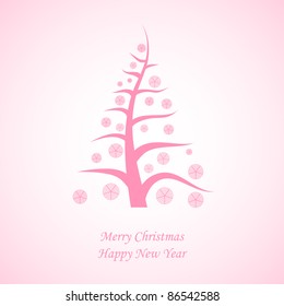Árbol de Navidad hecho de copos de nieve