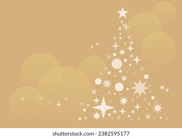 Christmas tree made of sparkling lights