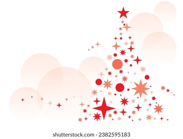 Christmas tree made of sparkling lights