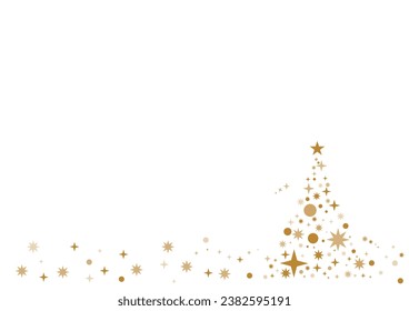 Christmas tree made of sparkling lights