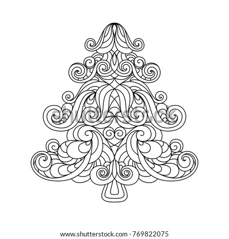Download Christmas Tree Mandala Stock Vector (Royalty Free ...