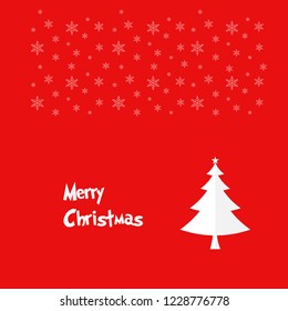 Christmas Tree, Merry Christmas, Happy New Year, Snow, Background