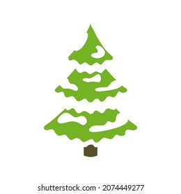 christmas tree minimalist logo design greeting card holiday
