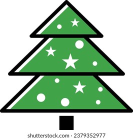 christmas tree minimalist logo design