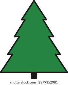 christmas tree minimalist logo design