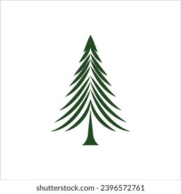 Árbol de Navidad, diseño plano moderno