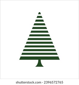 Christmas tree, modern flat design
