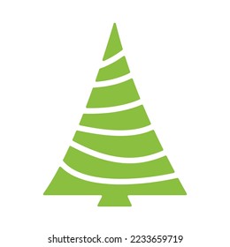 Christmas tree. Modern. Vector illustration