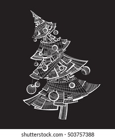 Christmas tree. Tree. Nature. Vector