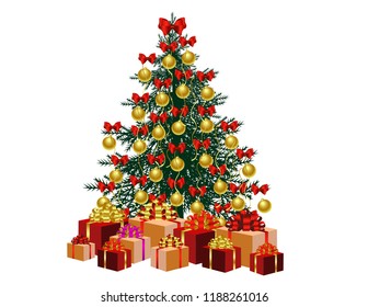 Christmas tree New year