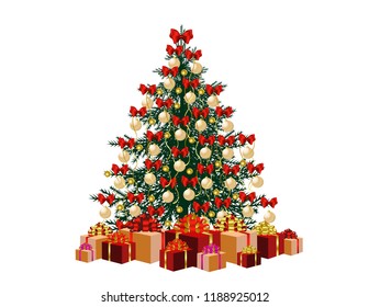 Christmas tree New year