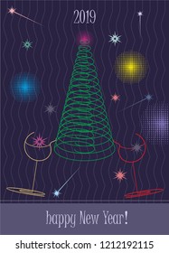 Christmas tree for the new year