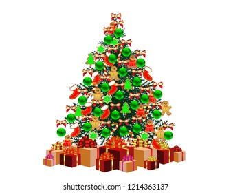 Christmas tree New year