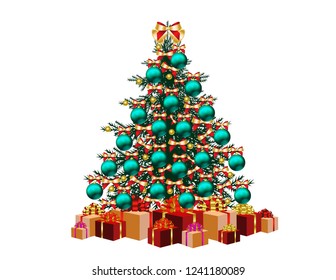 Christmas tree New year