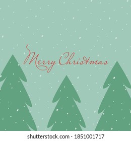 Christmas Tree New Year Background - Stock Vectro Illustration