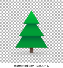 Christmas tree and New Year on isolate background stylish vector illustration, EPS10