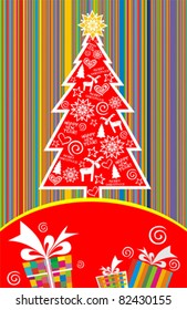  Christmas tree - Christmas and New Year's background