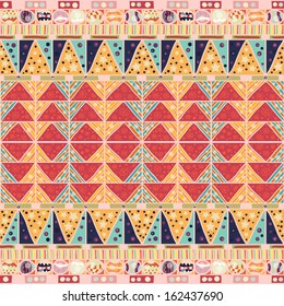 Christmas tree nice abstract pink seamless pattern