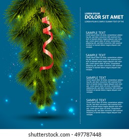 Christmas tree at night