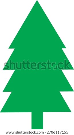 a christmas tree on artboard 