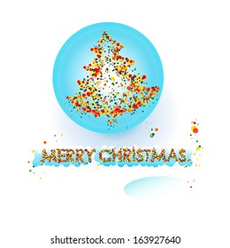 Christmas tree on the ball