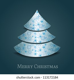 Christmas tree on a dark background
