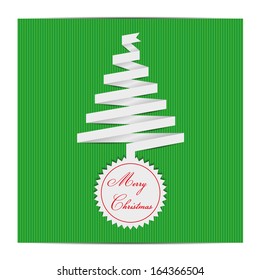 Christmas tree on the green screen
