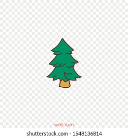 Christmas tree on an isolated layer.