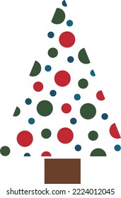 Christmas tree on a transparent background