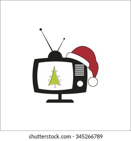 Christmas tree on TV