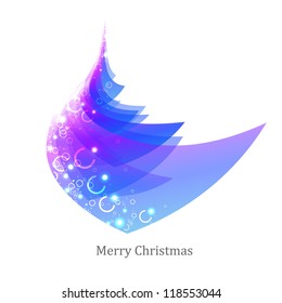 Christmas tree on a white background