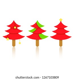 Christmas tree on white background