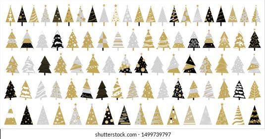 Christmas tree on white background vector illustration