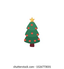 christmas tree on white background vector illustration design