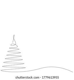  Christmas tree on white background. Vector illustration