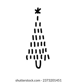 Árbol de Navidad con fondo blanco