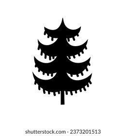 Árbol de Navidad con fondo blanco