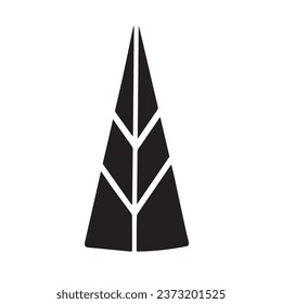 Christmas tree on white background