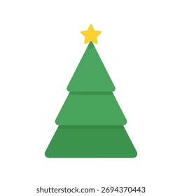 Árbol de navidad sobre un fondo blanco