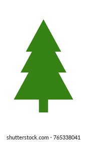 Christmas tree on white background