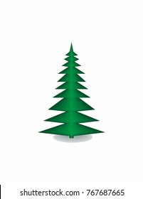 Christmas tree on a white background