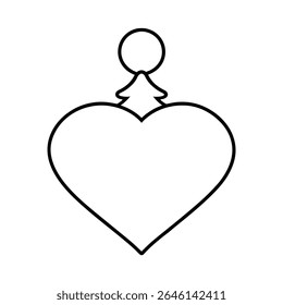 a christmas tree ornament shaped like a heart