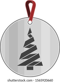 Christmas Tree Ornament Vector Graphic 