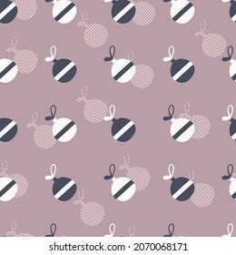 El diseño del diseño de fondo y prendas de vestir se puede utilizar para el diseño de objetos de arte gráfico de adorno de árbol de Navidad